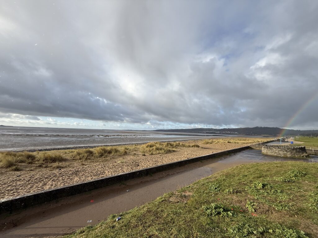 metal detecting at Llanelli beach